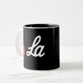 Comma La Funny Punctuation Kamala Harris Tweekleurige Koffiemok (Voorkant links)