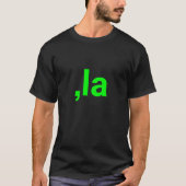 Comma La grappige brat kamala neon groene typograf T-shirt (Voorkant)
