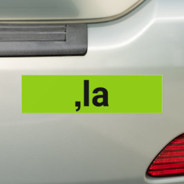 Comma La grappige brat kamala zwarte limoengroen Bumpersticker
