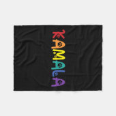 Comma La Harris Grappige Kat Lettering LHBT Regenb Fleece Deken (Voorkant (Horizontaal))