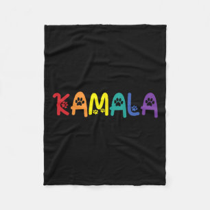 Comma La Harris Grappige Kat Lettering LHBT Regenb Fleece Deken