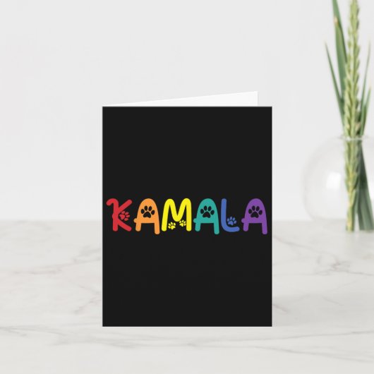 Comma La Harris Grappige Kat Lettering LHBT Regenb Kaart (Voorkant)