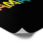 Comma La Harris Grappige Kat Lettering LHBT Regenb Poster (Hoek)