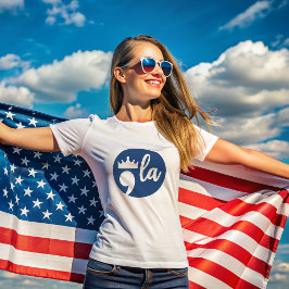 Comma La Harris leestekens met kroon 2024 T-shirt