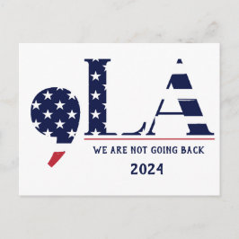 Comma La Harris voor President 2024 Briefkaart