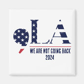 Comma La Harris We gaan niet terug naar 2024 Magneet (Voorkant)