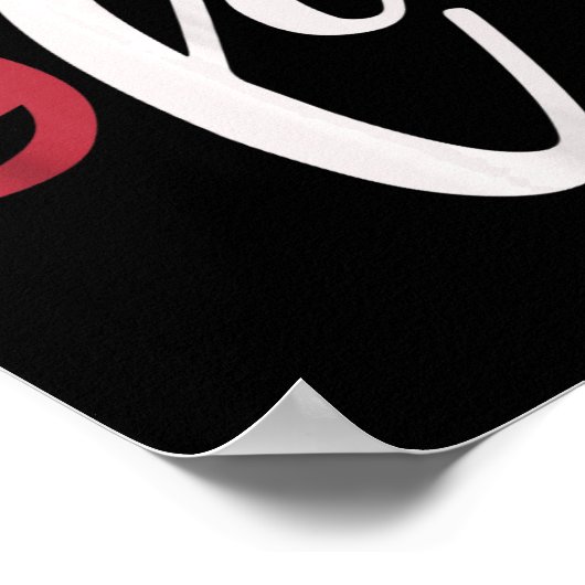 Comma La Heart Kamala Harris 2024 Madam President Poster (Hoek)