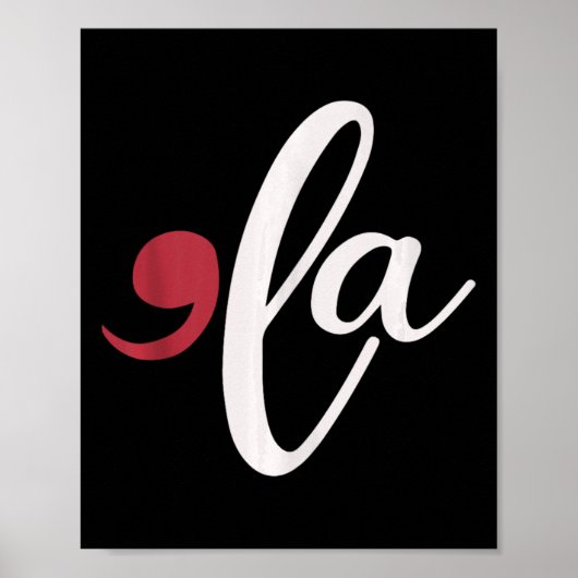 Comma La Heart Kamala Harris 2024 Madam President Poster (Voorkant)