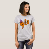 Comma La Heksenhoed Halloween voor Kamala Harris T-shirt (Voorkant volledig)