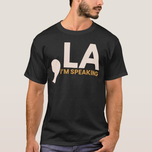 Comma la ik spreek kamala harris t-shirt (Voorkant)