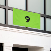 Comma-la is een brat spandoek (Buitenkant Gebouw)