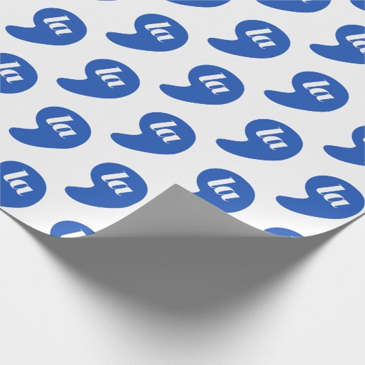 Comma La - Kamala Blauw Cadeaupapier (Hoek)