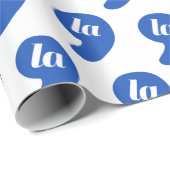 Comma La - Kamala Blauw Cadeaupapier (Rol Hoek)