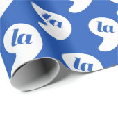 Comma La - Kamala Blauw Cadeaupapier (Rol Hoek)