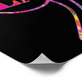 Comma La Kamala Cat Tie Dye Retro Harris 2024 Vrou Poster (Hoek)