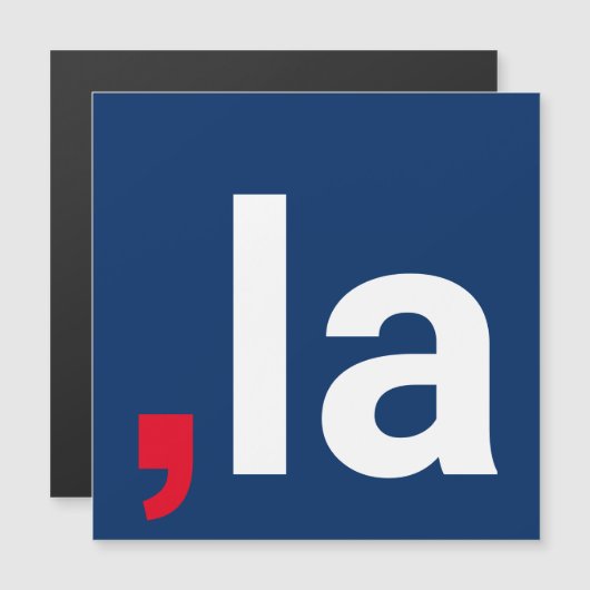 Comma La kamala grappige uitspraak magneet (Voorkant / Achterkant)