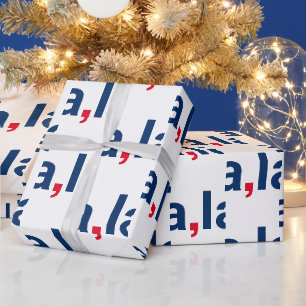 Comma La kamala grappige uitspraak patriottisch Cadeaupapier