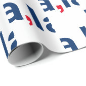 Comma La kamala grappige uitspraak patriottisch Cadeaupapier (Rol Hoek)