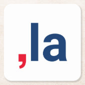 Comma La kamala grappige uitspraak patriottisch Kartonnen Onderzetters (Voorkant)
