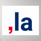 Comma La kamala grappige uitspraak patriottisch Poster (Voorkant)