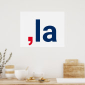 Comma La kamala grappige uitspraak patriottisch Poster (Keuken)