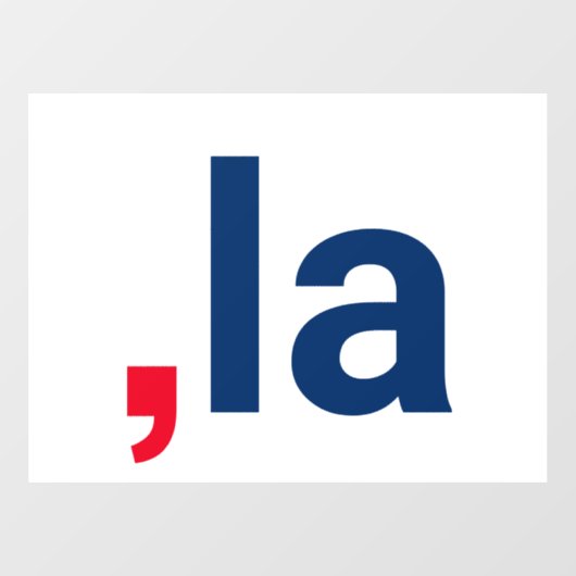 Comma La kamala grappige uitspraak patriottisch Raamsticker (Vel)