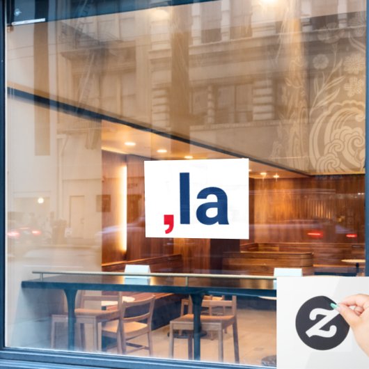 Comma La kamala grappige uitspraak patriottisch Raamsticker (Cafe Raam)