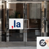 Comma La kamala grappige uitspraak patriottisch Raamsticker (Kantoordeur)