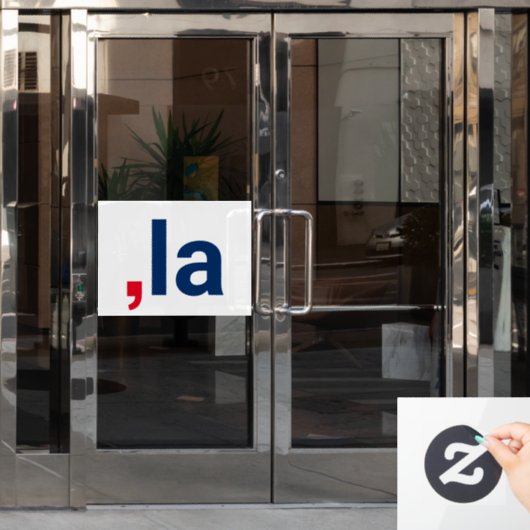 Comma La kamala grappige uitspraak patriottisch Raamsticker (Kantoordeur)