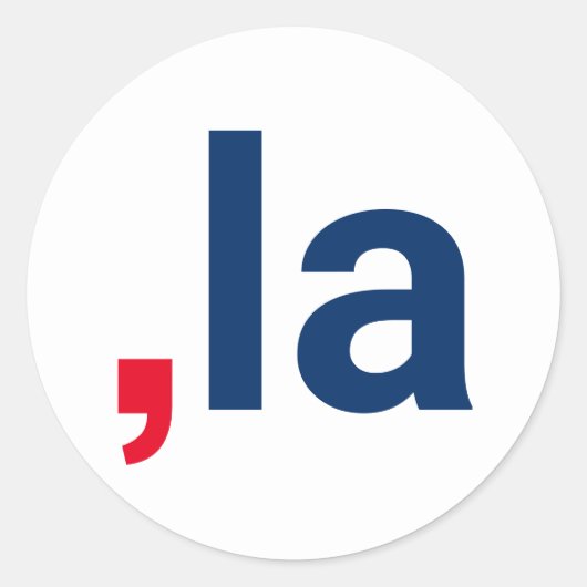 Comma La kamala grappige uitspraak patriottisch Ronde Sticker (Voorkant)