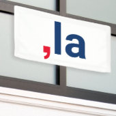 Comma La kamala grappige uitspraak patriottisch Spandoek (Buitenkant Gebouw)