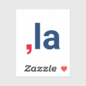 Comma La kamala grappige uitspraak patriottisch Sticker (Vel)