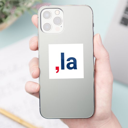 Comma La kamala grappige uitspraak patriottisch Sticker (Telefoon)