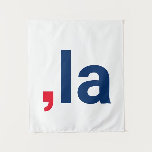 Comma La kamala grappige uitspraak patriottisch Wandkleed (Voorkant)