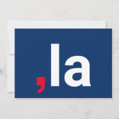 Comma La kamala grappige uitspraak rood wit blauw (Voorkant)