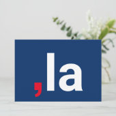 Comma La kamala grappige uitspraak rood wit blauw (Staand voorkant)