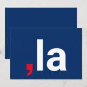 Comma La kamala grappige uitspraak rood wit blauw (Voorkant / Achterkant)