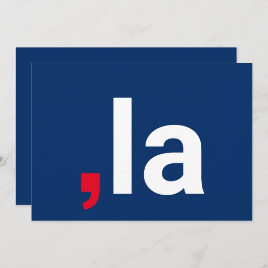 Comma La kamala grappige uitspraak rood wit blauw (Voorkant / Achterkant)