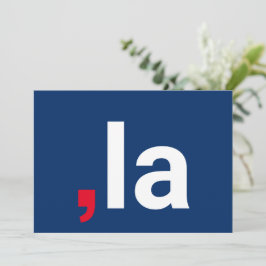 Comma La kamala grappige uitspraak rood wit blauw