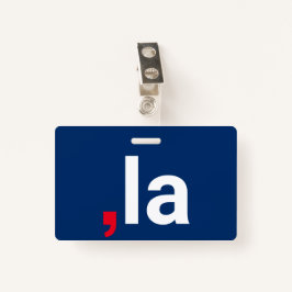 Comma La kamala grappige uitspraak rood wit blauw Badge