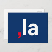 Comma La kamala grappige uitspraak rood wit blauw Briefkaart (Voorkant / Achterkant)