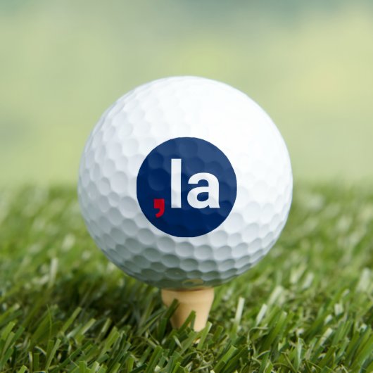 Comma La kamala grappige uitspraak rood wit blauw Golfballen (Insitu Shirt)