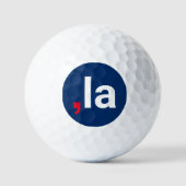 Comma La kamala grappige uitspraak rood wit blauw Golfballen (Voorkant)