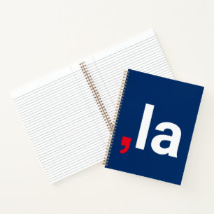 Comma La kamala grappige uitspraak rood wit blauw Notitieboek