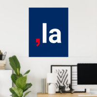 Comma La kamala grappige uitspraak rood wit blauw
