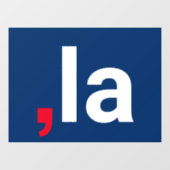 Comma La kamala grappige uitspraak rood wit blauw Raamsticker (Vel)