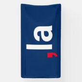 Comma La kamala grappige uitspraak rood wit blauw Spandoek (Verticaal)
