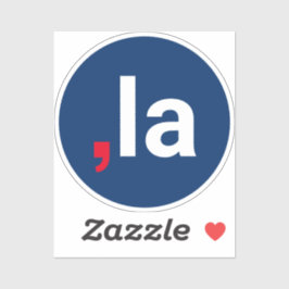 Comma La kamala grappige uitspraak rood wit blauw Sticker