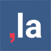 Comma La kamala grappige uitspraak rood wit blauw Sticker (Voorkant)