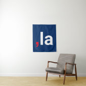 Comma La kamala grappige uitspraak rood wit blauw Wandkleed (In situ)